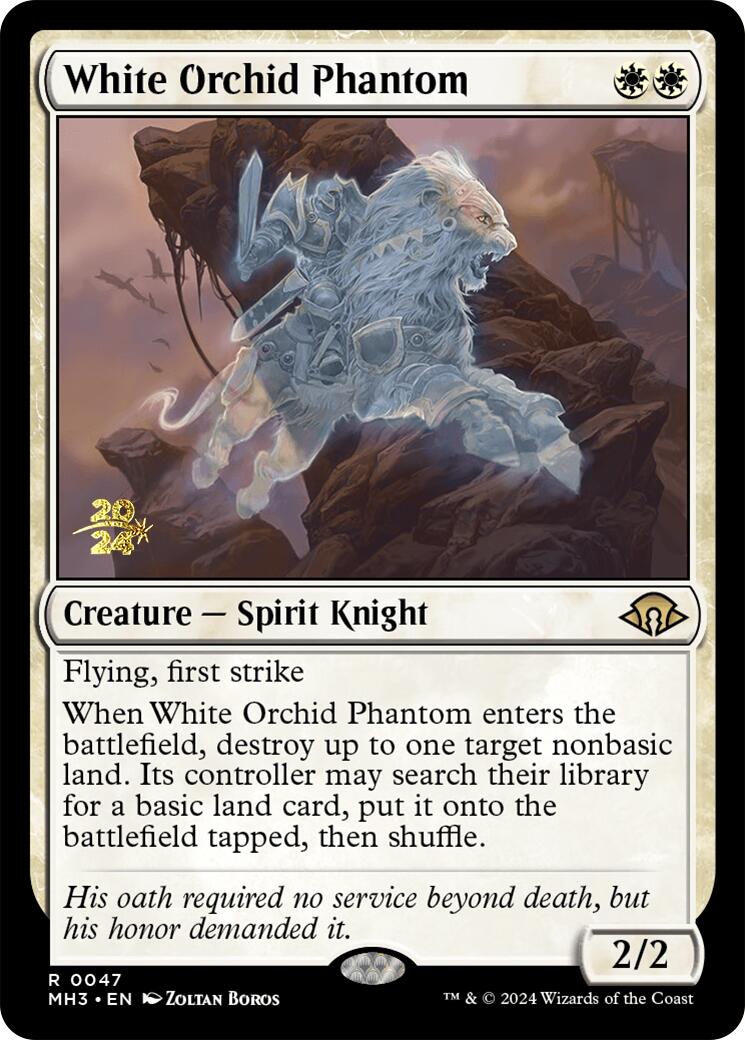 White Orchid Phantom [Modern Horizons 3 Prerelease Promos] | Impulse Games and Hobbies