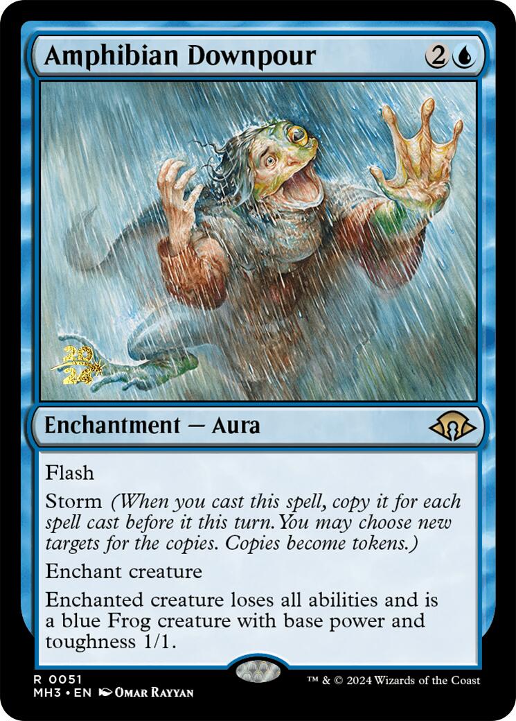 Amphibian Downpour [Modern Horizons 3 Prerelease Promos] | Impulse Games and Hobbies