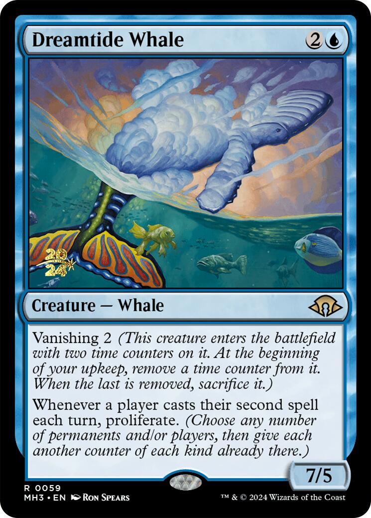 Dreamtide Whale [Modern Horizons 3 Prerelease Promos] | Impulse Games and Hobbies