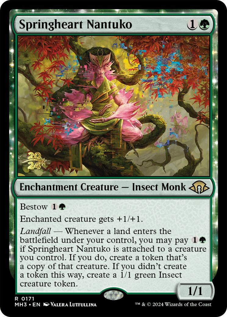 Springheart Nantuko [Modern Horizons 3 Prerelease Promos] | Impulse Games and Hobbies