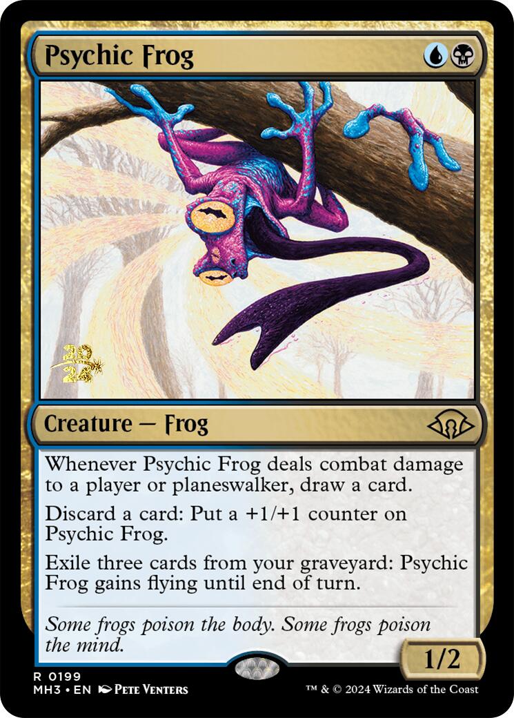 Psychic Frog [Modern Horizons 3 Prerelease Promos] | Impulse Games and Hobbies