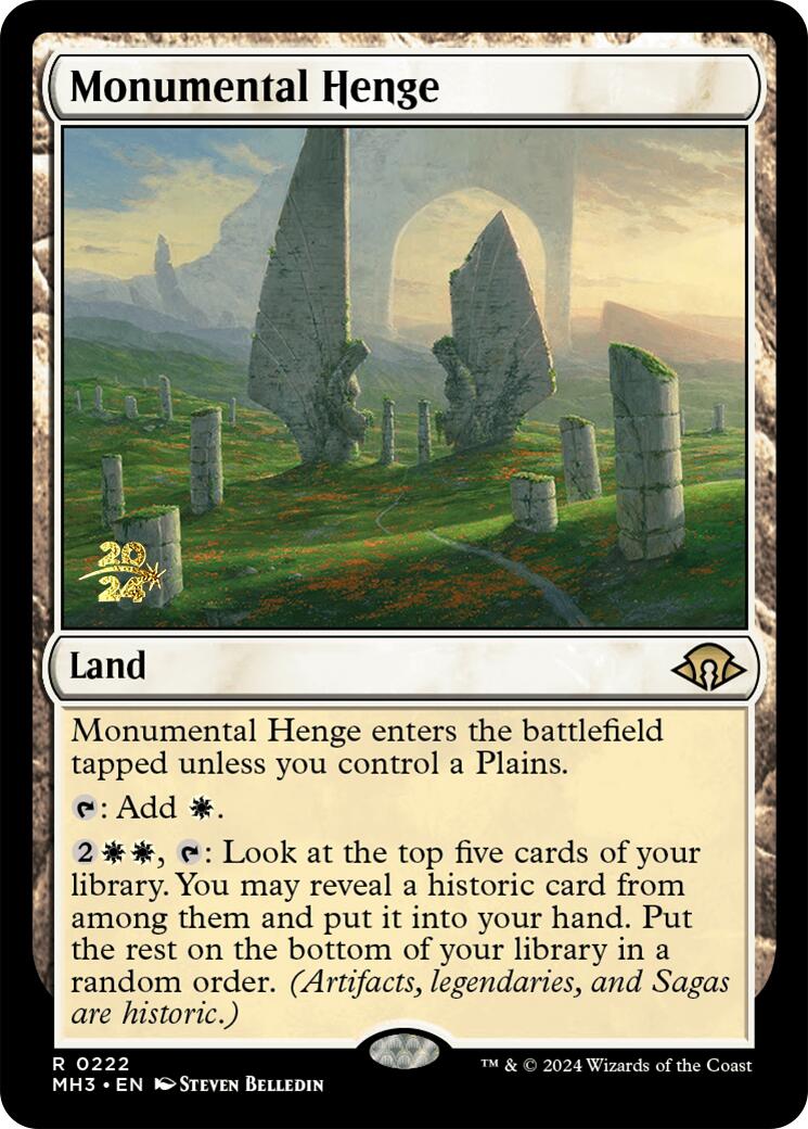 Monumental Henge [Modern Horizons 3 Prerelease Promos] | Impulse Games and Hobbies