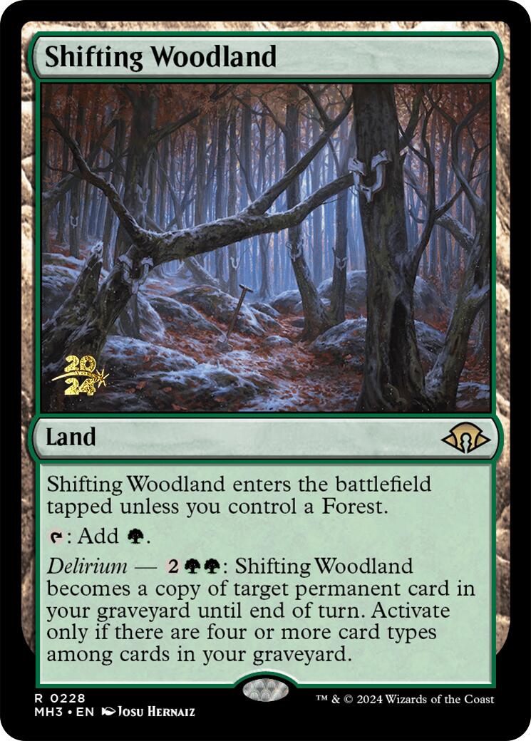 Shifting Woodland [Modern Horizons 3 Prerelease Promos] | Impulse Games and Hobbies