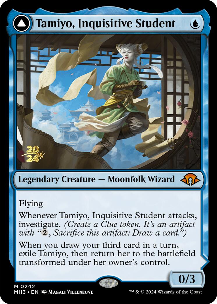 Tamiyo, Inquisitive Student [Modern Horizons 3 Prerelease Promos] | Impulse Games and Hobbies