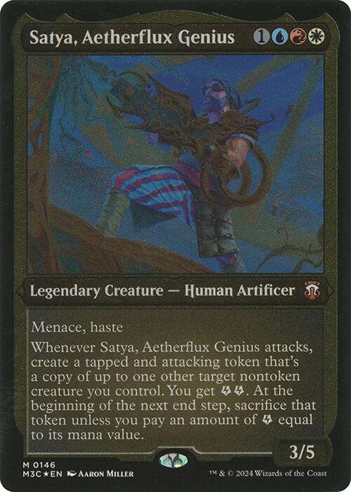 Satya, Aetherflux Genius (Display Commander) [Modern Horizons 3 Commander] | Impulse Games and Hobbies
