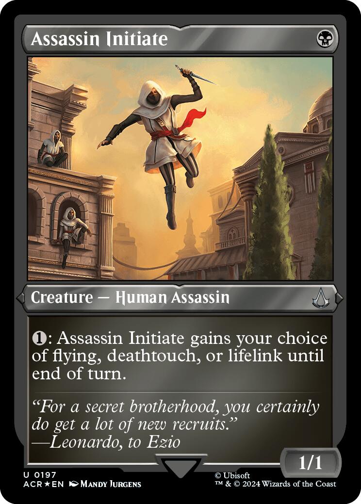 Assassin Initiate (Foil Etched) [Assassin's Creed] | Impulse Games and Hobbies