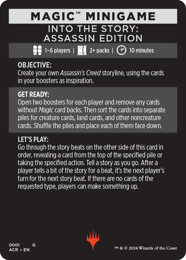 Into The Story: Assassin Edition (Magic Minigame) [Assassin's Creed Minigame] | Impulse Games and Hobbies