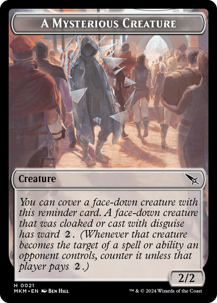A Mysterious Creature Token [Murders at Karlov Manor Tokens] | Impulse Games and Hobbies