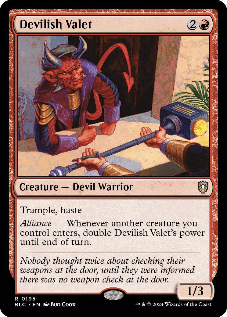 Devilish Valet [Bloomburrow Commander] | Impulse Games and Hobbies