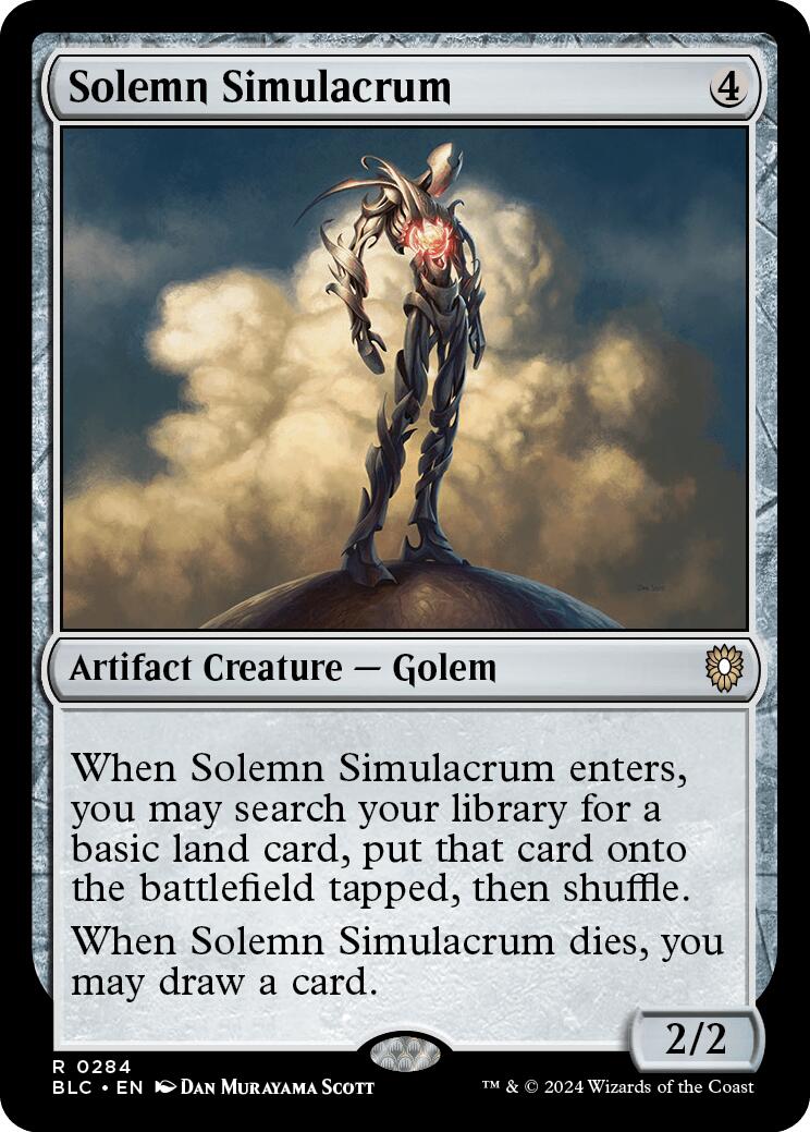 Solemn Simulacrum [Bloomburrow Commander] | Impulse Games and Hobbies