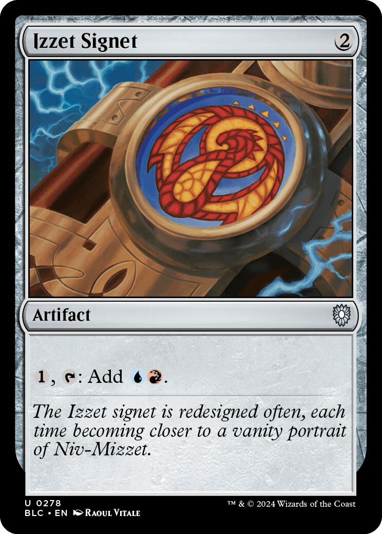 Izzet Signet [Bloomburrow Commander] | Impulse Games and Hobbies