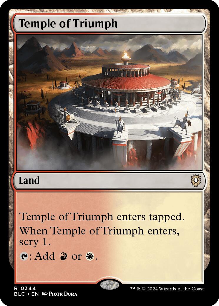 Temple of Triumph [Bloomburrow Commander] | Impulse Games and Hobbies