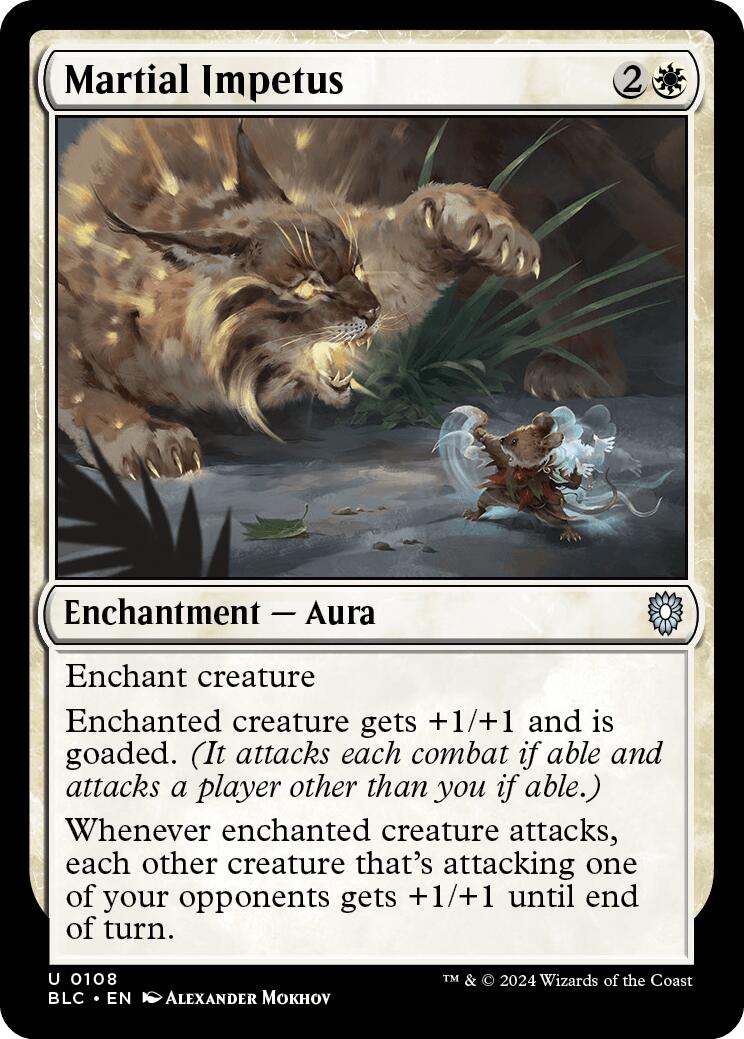 Martial Impetus [Bloomburrow Commander] | Impulse Games and Hobbies