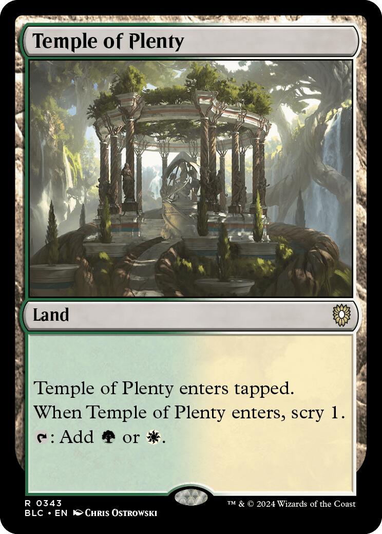 Temple of Plenty [Bloomburrow Commander] | Impulse Games and Hobbies