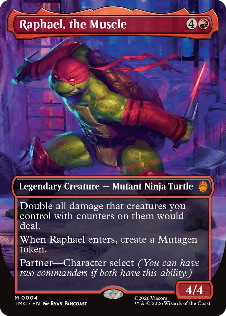Raphael, the Muscle (Borderless) [Teenage Mutant Ninja Turtles Commander] | Impulse Games and Hobbies