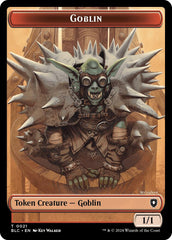 Goblin // Thopter Double-Sided Token [Bloomburrow Commander Tokens] | Impulse Games and Hobbies