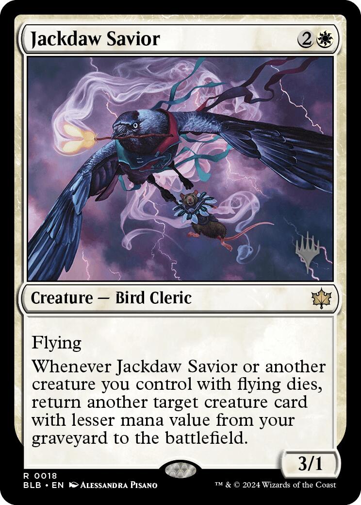 Jackdaw Savior (Promo Pack) [Bloomburrow Promos] | Impulse Games and Hobbies