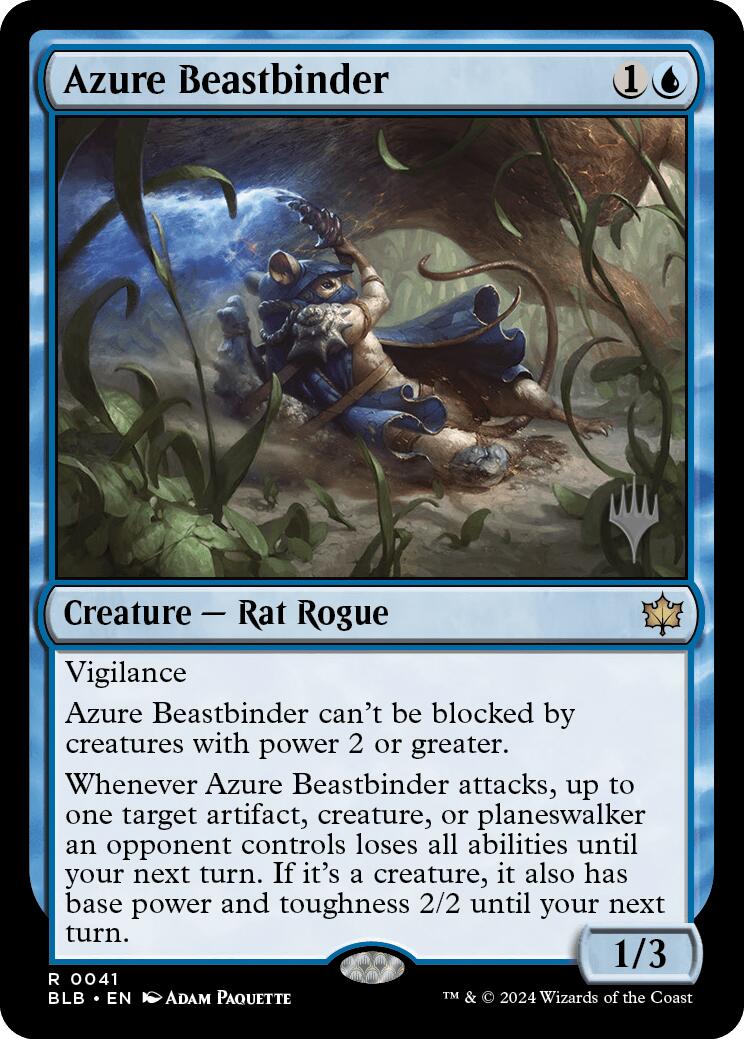 Azure Beastbinder (Promo Pack) [Bloomburrow Promos] | Impulse Games and Hobbies