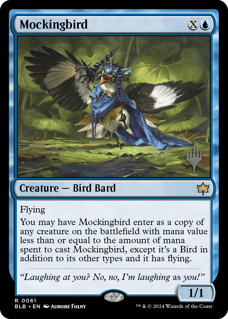 Mockingbird (Promo Pack) [Bloomburrow Promos] | Impulse Games and Hobbies