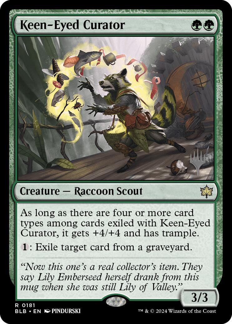 Keen-Eyed Curator (Promo Pack) [Bloomburrow Promos] | Impulse Games and Hobbies