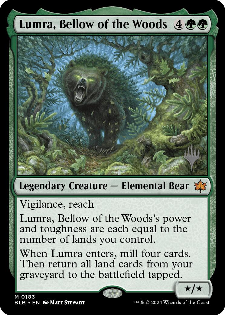 Lumra, Bellow of the Woods (Promo Pack) [Bloomburrow Promos] | Impulse Games and Hobbies