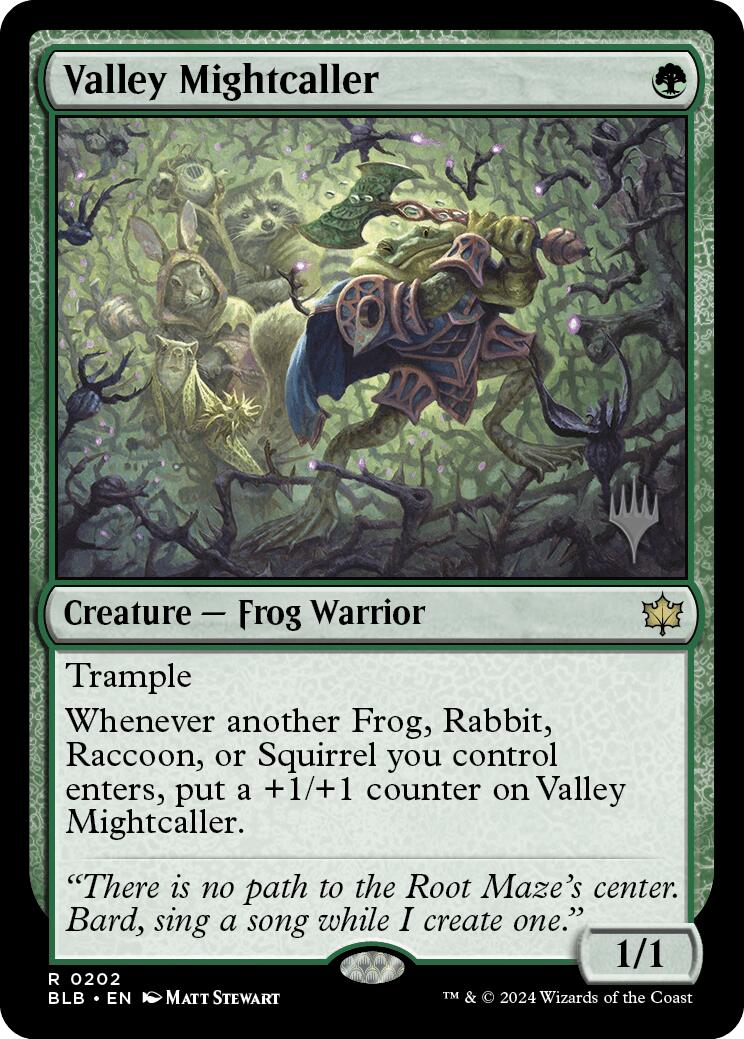 Valley Mightcaller (Promo Pack) [Bloomburrow Promos] | Impulse Games and Hobbies