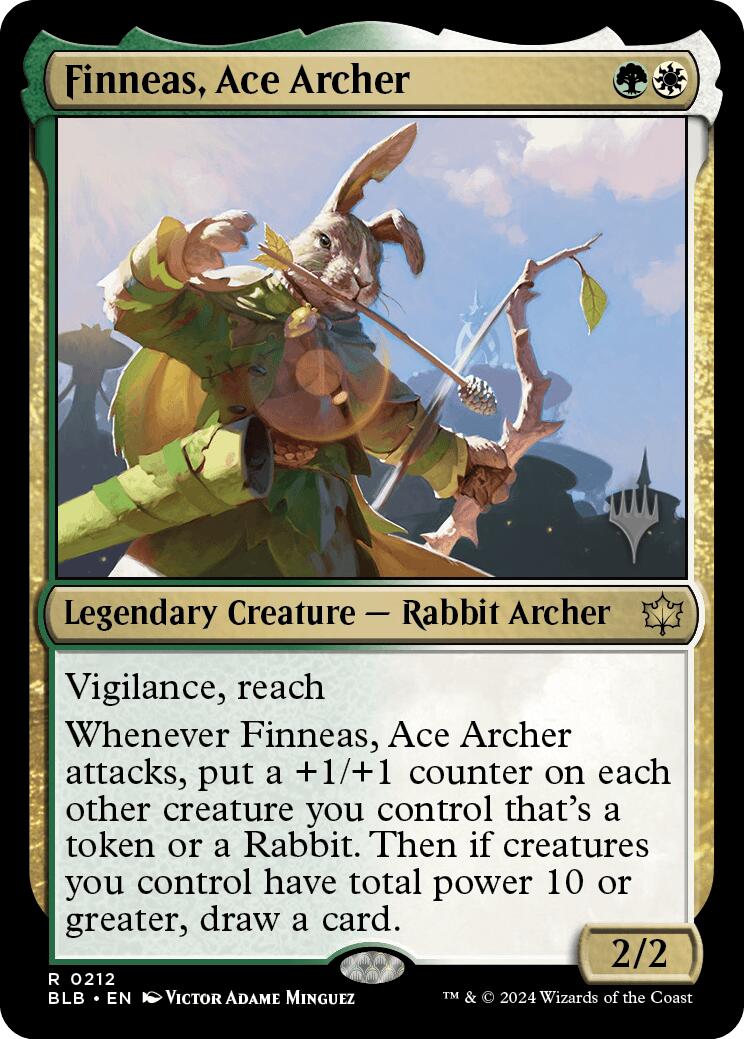 Finneas, Ace Archer (Promo Pack) [Bloomburrow Promos] | Impulse Games and Hobbies