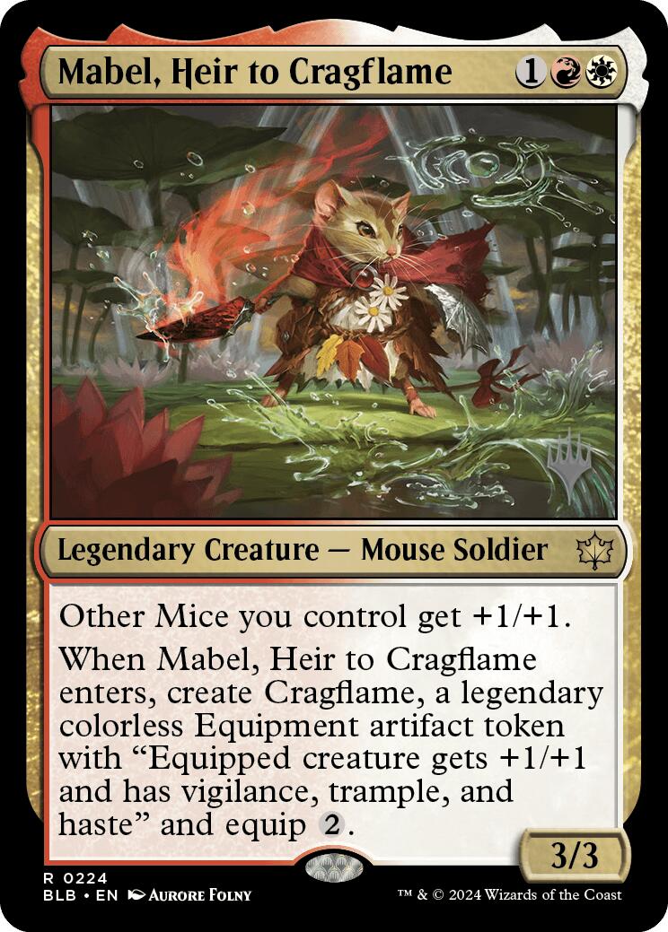 Mabel, Heir to Cragflame (Promo Pack) [Bloomburrow Promos] | Impulse Games and Hobbies