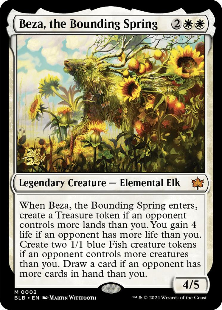 Beza, the Bounding Spring [Bloomburrow Prerelease Promos] | Impulse Games and Hobbies