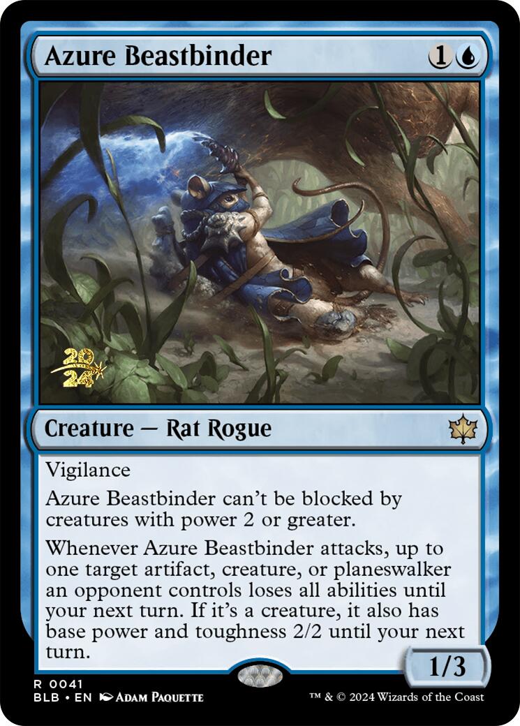 Azure Beastbinder [Bloomburrow Prerelease Promos] | Impulse Games and Hobbies