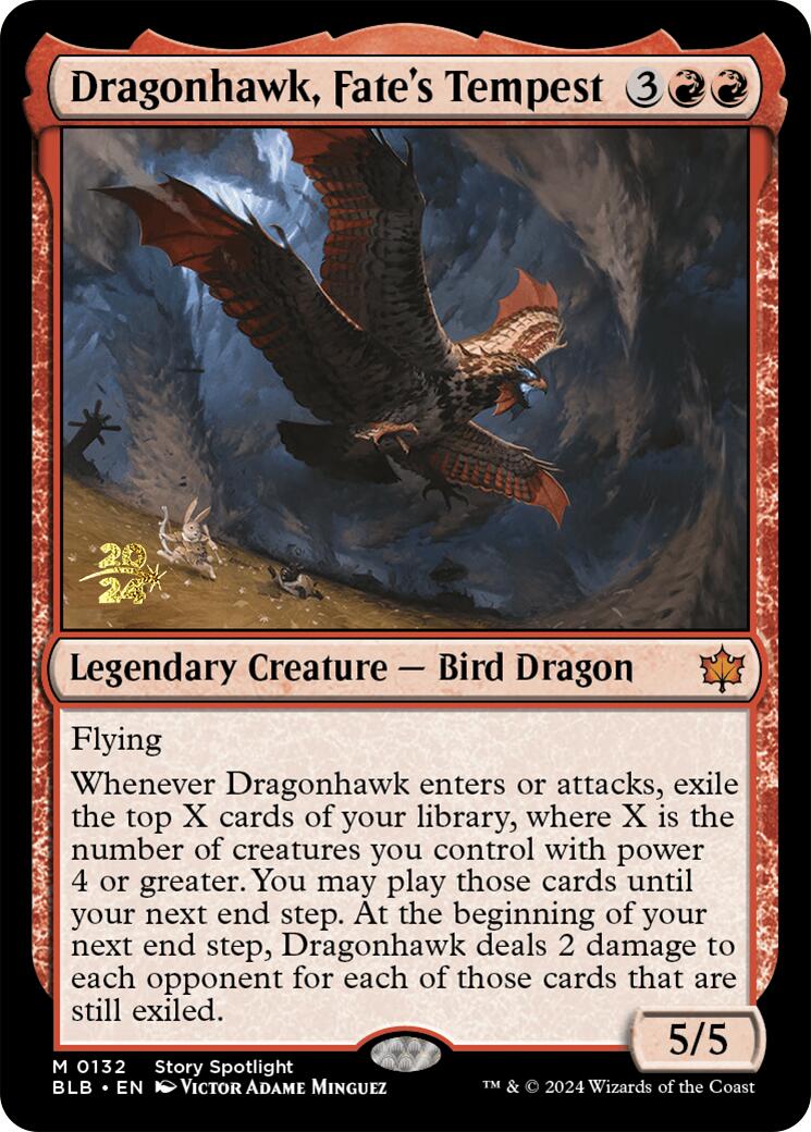 Dragonhawk, Fate's Tempest [Bloomburrow Prerelease Promos] | Impulse Games and Hobbies