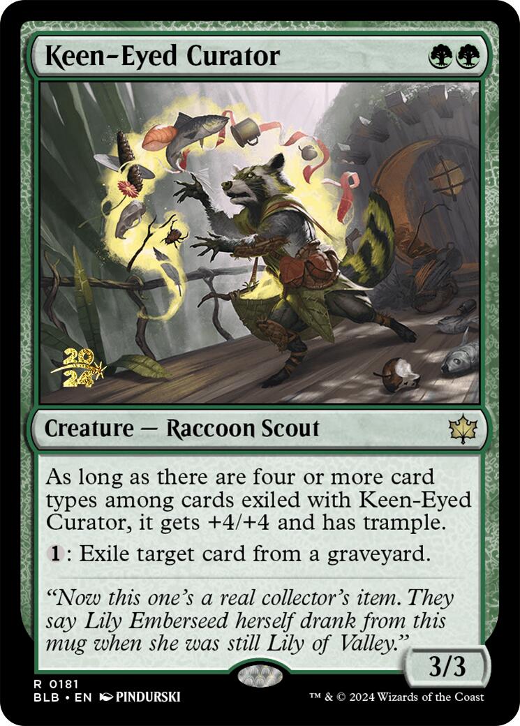 Keen-Eyed Curator [Bloomburrow Prerelease Promos] | Impulse Games and Hobbies