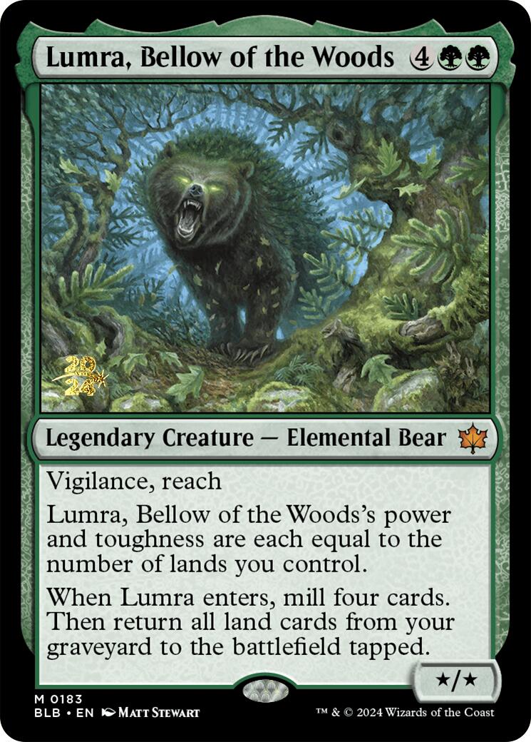 Lumra, Bellow of the Woods [Bloomburrow Prerelease Promos] | Impulse Games and Hobbies