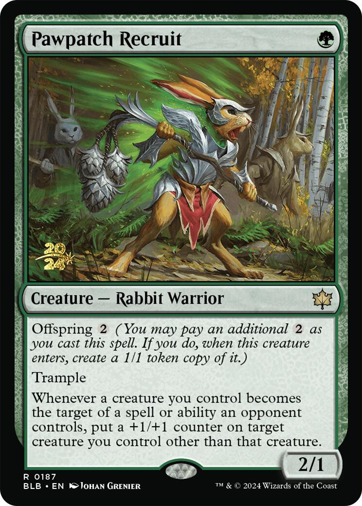 Pawpatch Recruit [Bloomburrow Prerelease Promos] | Impulse Games and Hobbies