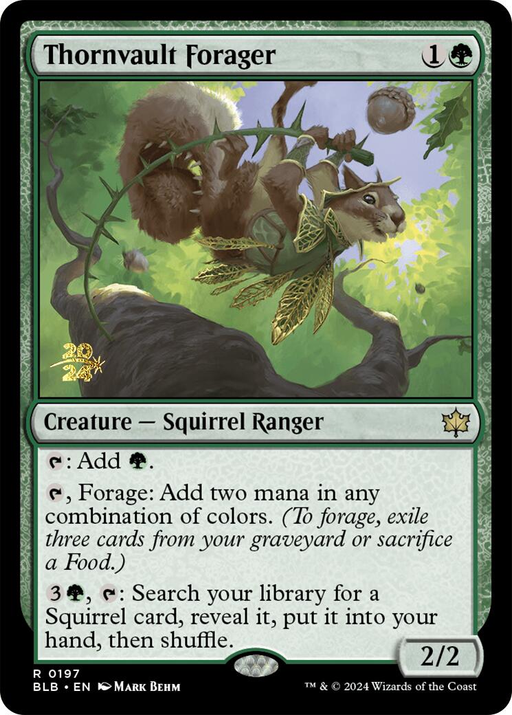 Thornvault Forager [Bloomburrow Prerelease Promos] | Impulse Games and Hobbies