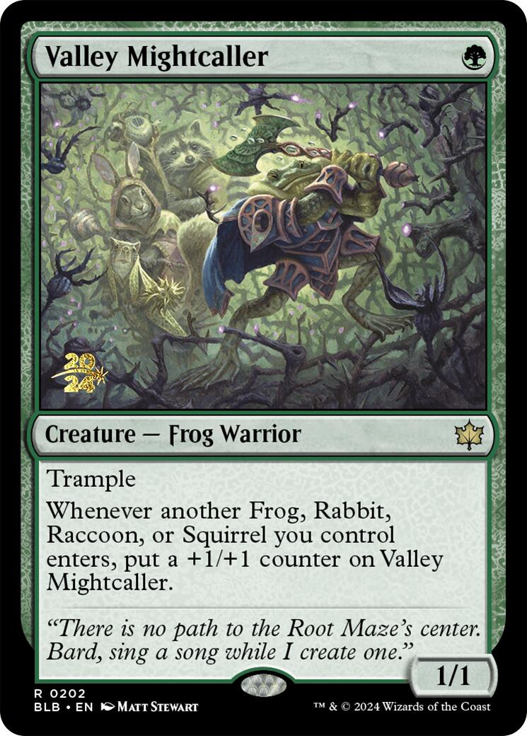 Valley Mightcaller [Bloomburrow Prerelease Promos] | Impulse Games and Hobbies