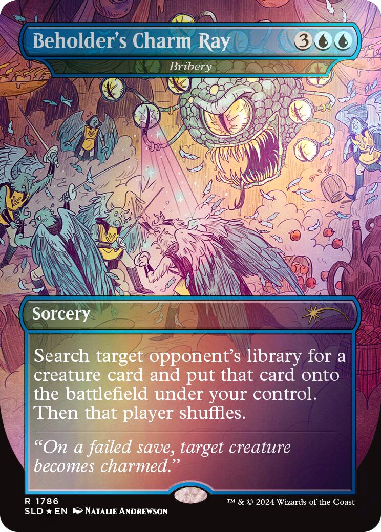 Beholder's Charm Ray - Bribery (Rainbow Foil) [Secret Lair Drop Series] | Impulse Games and Hobbies