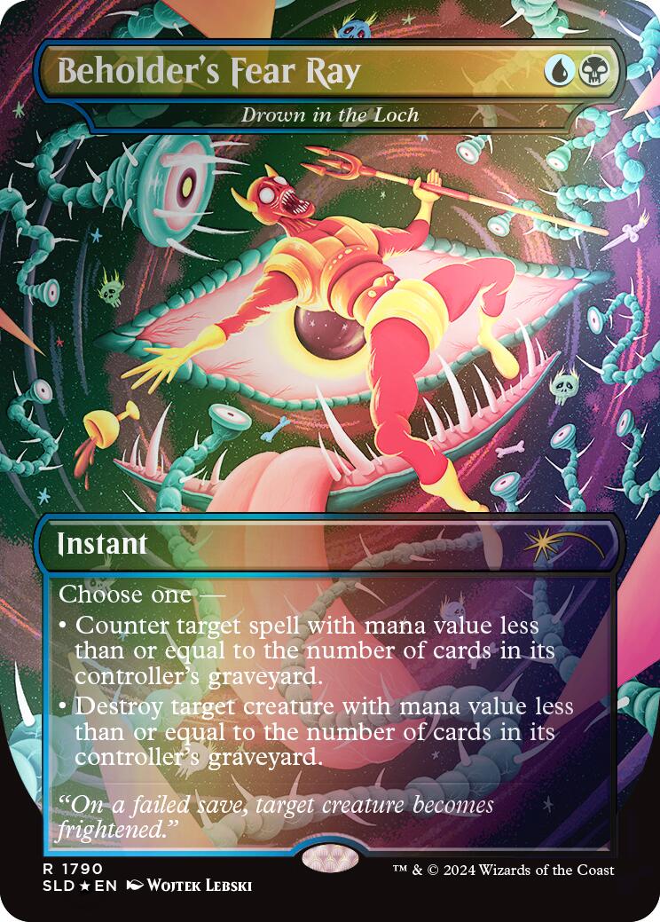 Beholder's Fear Ray - Drown in the Loch (Rainbow Foil) [Secret Lair Drop Series] | Impulse Games and Hobbies