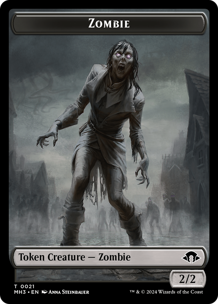 Zombie // Energy Reserve Double-Sided Token [Modern Horizons 3 Tokens] | Impulse Games and Hobbies