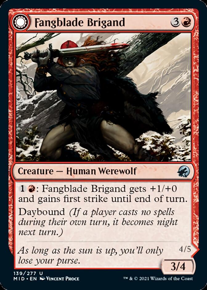 Fangblade Brigand // Fangblade Eviscerator [Innistrad: Midnight Hunt] | Impulse Games and Hobbies