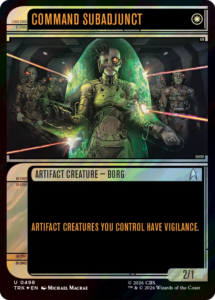 Command Subadjunct (Showcase) (Surge Foil) [Star Trek] | Impulse Games and Hobbies