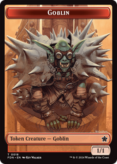 Goblin // Treasure Double-Sided Token [Foundations Tokens] | Impulse Games and Hobbies