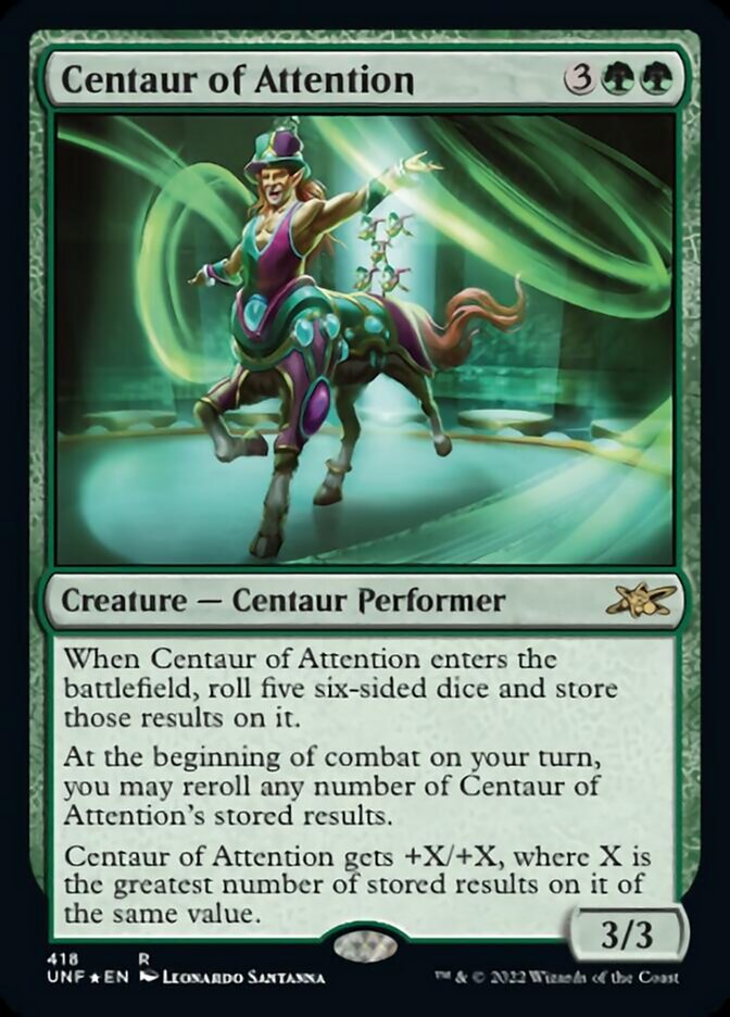 Centaur of Attention (Galaxy Foil) [Unfinity] | Impulse Games and Hobbies