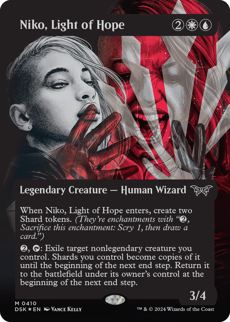 Niko, Light of Hope (Showcase) (Textured) [Duskmourn: House of Horror] | Impulse Games and Hobbies