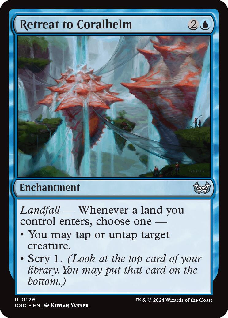 Retreat to Coralhelm [Duskmourn: House of Horror Commander] | Impulse Games and Hobbies