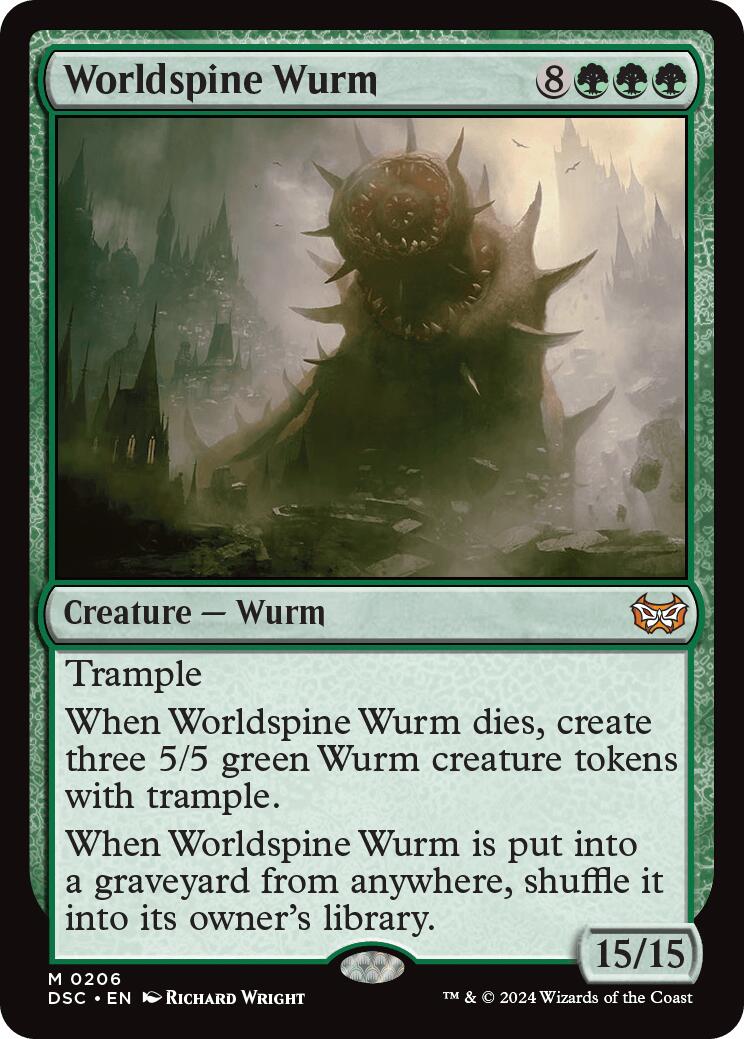 Worldspine Wurm [Duskmourn: House of Horror Commander] | Impulse Games and Hobbies