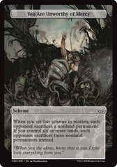 You Are Unworthy of Mercy (Full Art) [Duskmourn: Archenemy] | Impulse Games and Hobbies