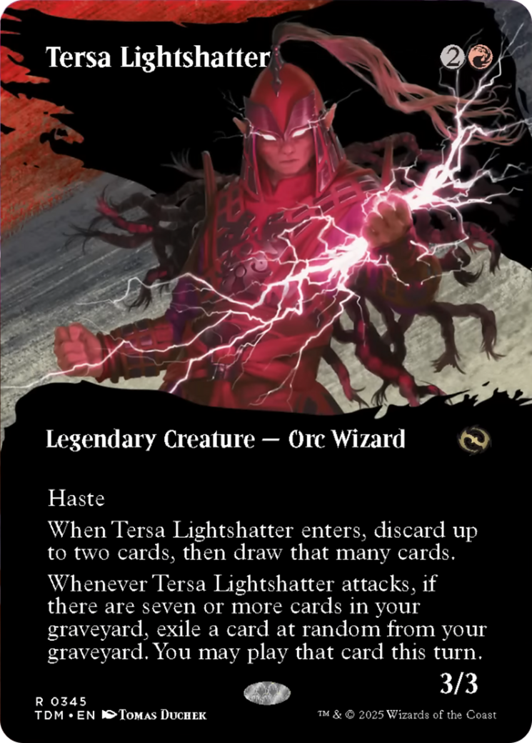 Tersa Lightshatter (Borderless) [Tarkir: Dragonstorm] | Impulse Games and Hobbies