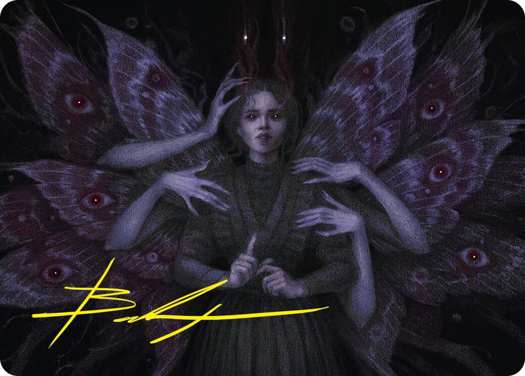 Demonic Counsel Art Card (7/54) (Gold-Stamped Signature) [Duskmourn: House of Horror Art Series] | Impulse Games and Hobbies