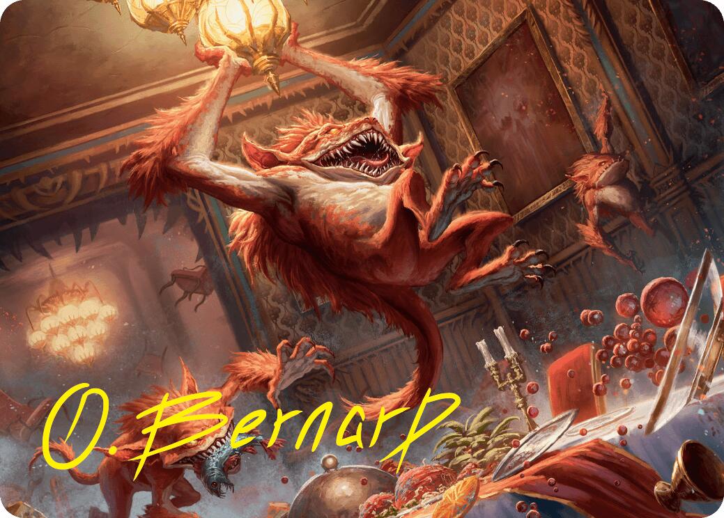 Midnight Mayhem Art Card (Gold-Stamped Signature) [Duskmourn: House of Horror Art Series] | Impulse Games and Hobbies